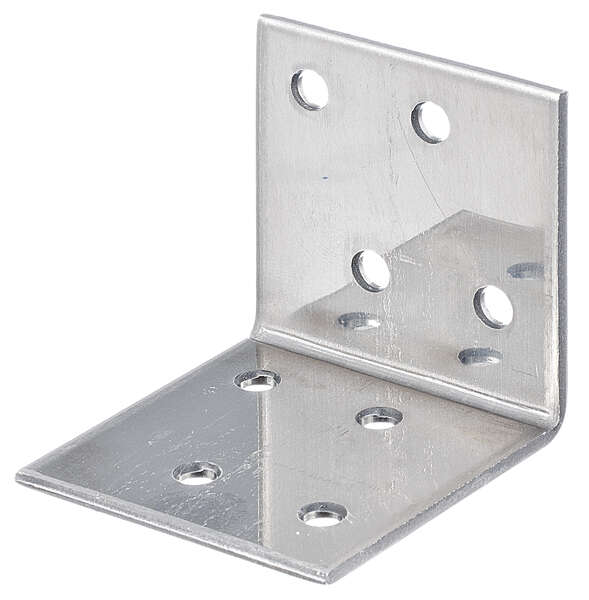 Image du produit Equerre d'assemblage - Multi trous - Inox - 40 x 40 x 40 x 2 mm