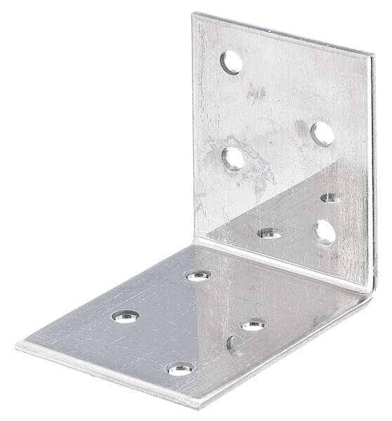 Image du produit Equerre d'assemblage - Multi trous - Inox - 50 x 50 x 40 x 2 mm