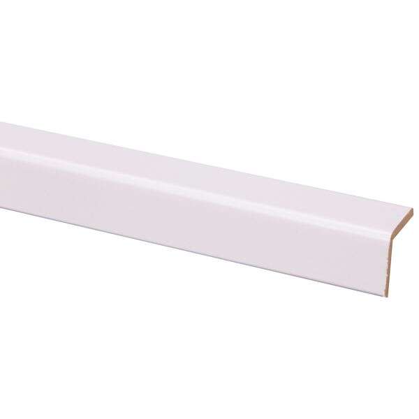 Image du produit Angle - MDF Blanc Rev&ecirc;tu - Adh&eacute;sif - 27 x 27 x 2600 mm