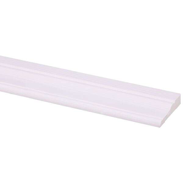 Image du produit Chambranle - Pin Pr&eacute;peint Blanc - 15 x 68 x 2700 mm