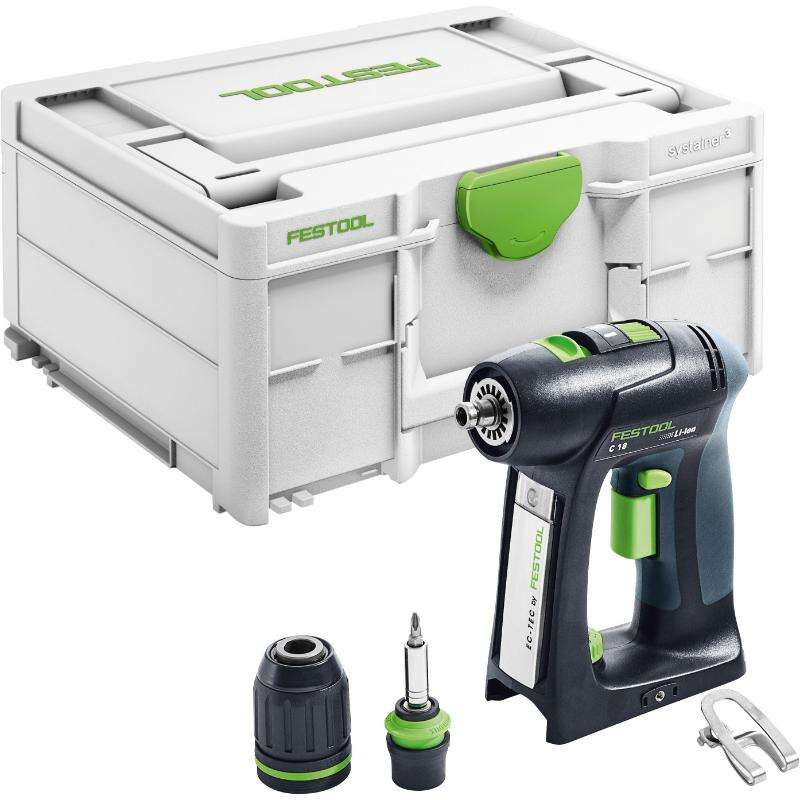 Image du produit FESTOOL - Perceuse-Visseuse compacte sans fil, C 18-Basic