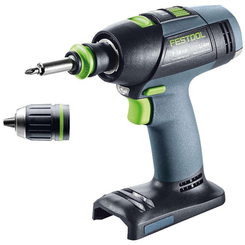 Image du produit FESTOOL - Perceuse-Visseuse compacte sans fil, T 18+3-Basic