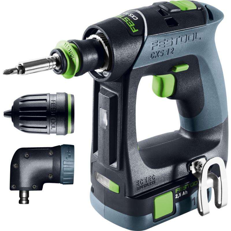 Image du produit FESTOOL - Perceuse-Visseuse compacte sans fil, CXS 12 2,5-Set