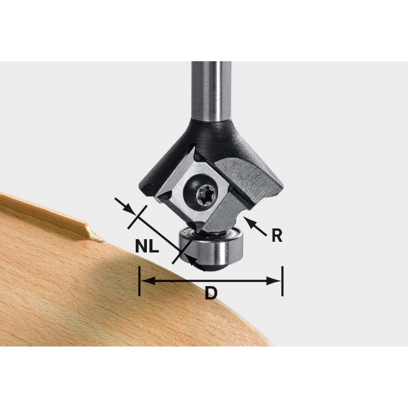 Image du produit FESTOOL - Fraise &agrave; moulurer &agrave; plaquettes r&eacute;versibles S8 HW R2 D28 KL12,7 MFK