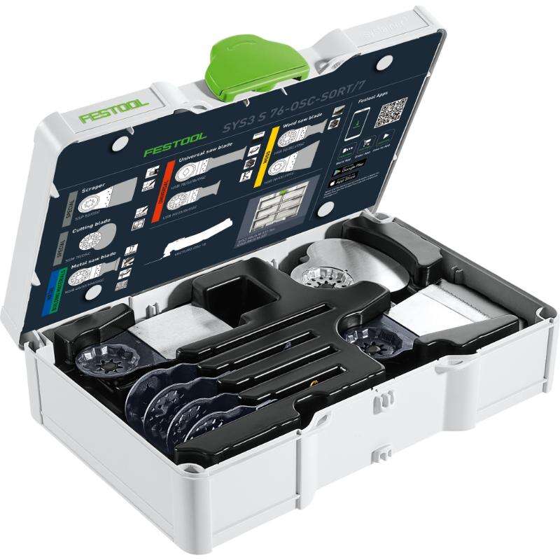 Image du produit FESTOOL - Kit de lames de scie pour outil oscillant&nbsp;SYS3 S 76-OSC-SORT/7