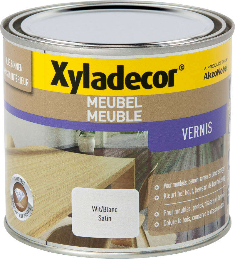 Image du produit Xyladecor&reg;- Vernis Meuble - Satin / Blanc (0,5 L)