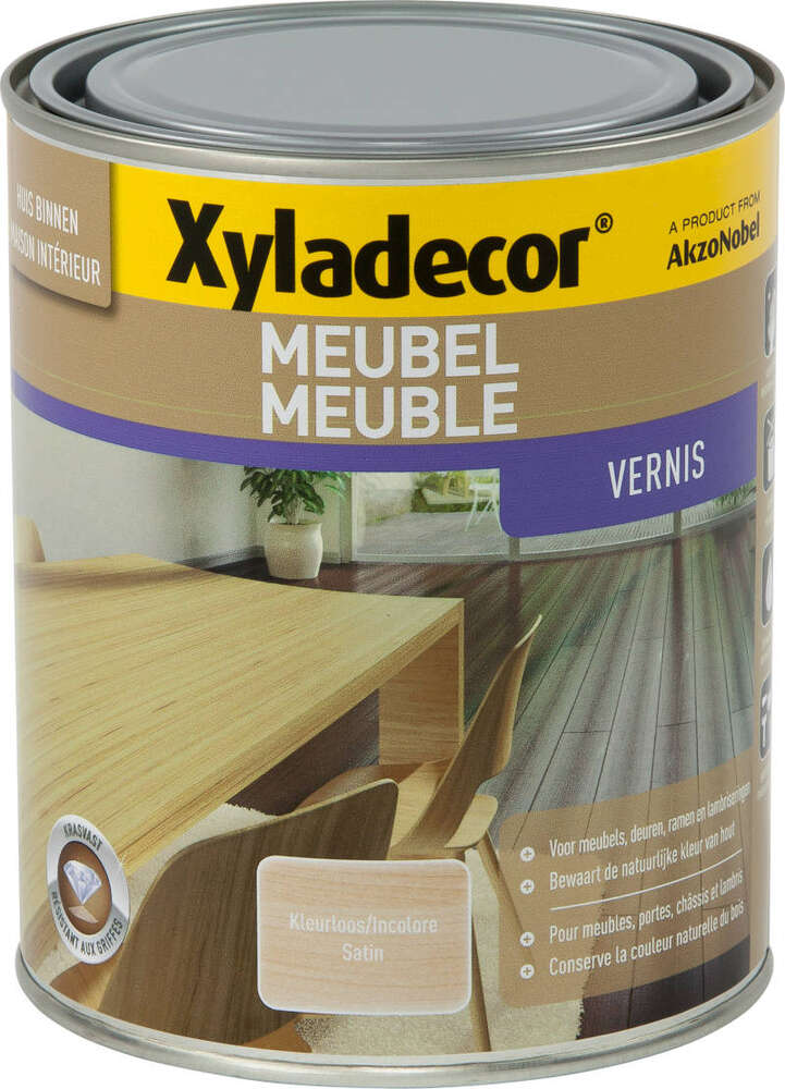 Image du produit Xyladecor&reg;- Vernis Meuble - Satin / Incolore (1 L)