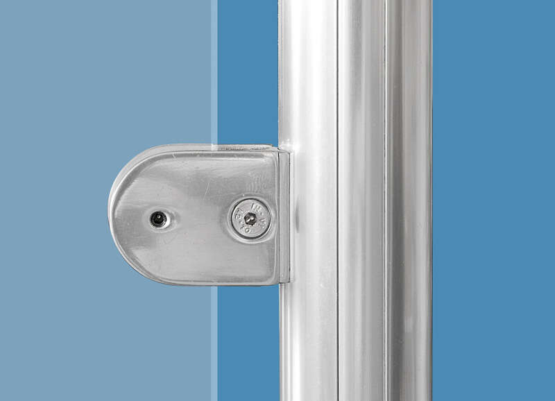 Image du produit SOGEM - Garde-corps 'Rondo' - Fixation plexi sur poteau R1/R2 (4 pi&egrave;ces) (R11)