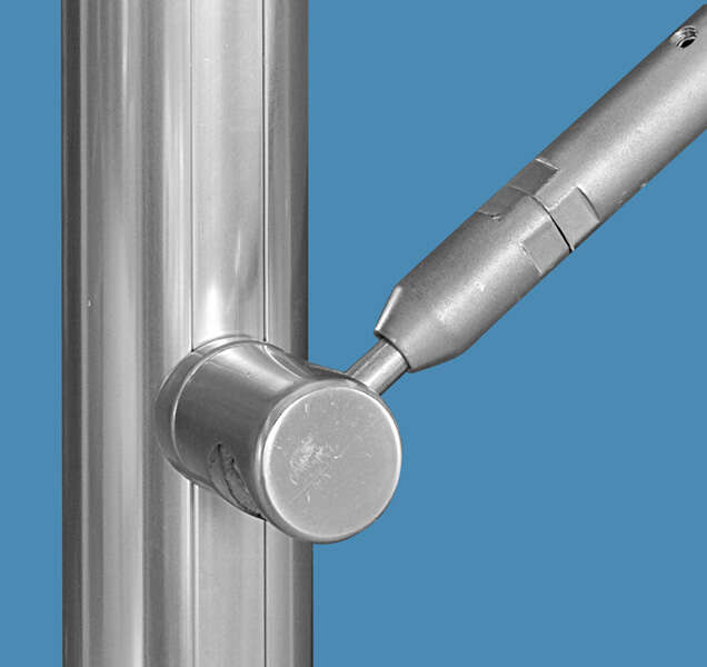 Image du produit SOGEM - Garde-corps 'Rondo' - Fixation sur poteau R1/R2 p/passage des tubes &Oslash; 16 mm (4 pi&egrave;ces) (R12)