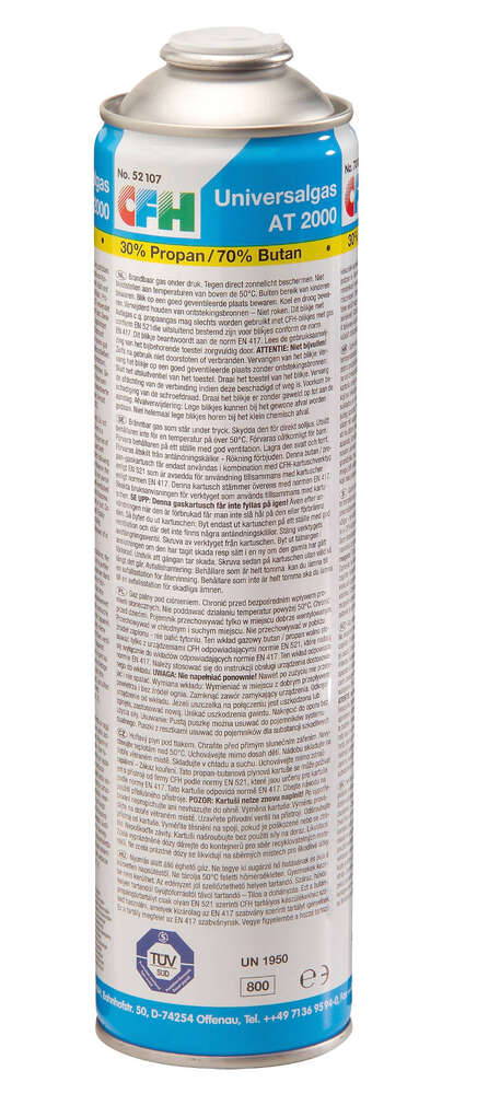 Image du produit CARTOUCHE AT2000 BUTANE70%+PROPANE30%