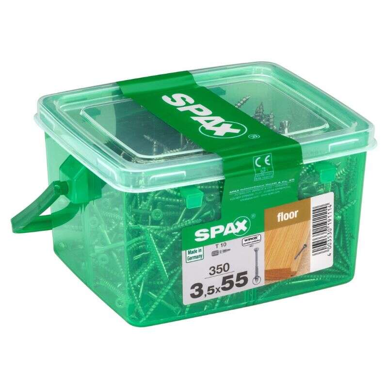 Image du produit SPAX&reg;- Vis plancher bois - &Oslash; 3,5 mm - T&ecirc;te Frais&eacute;e 60&deg; - WIROX - T-STAR Plus (T10) - Filetage Partiel