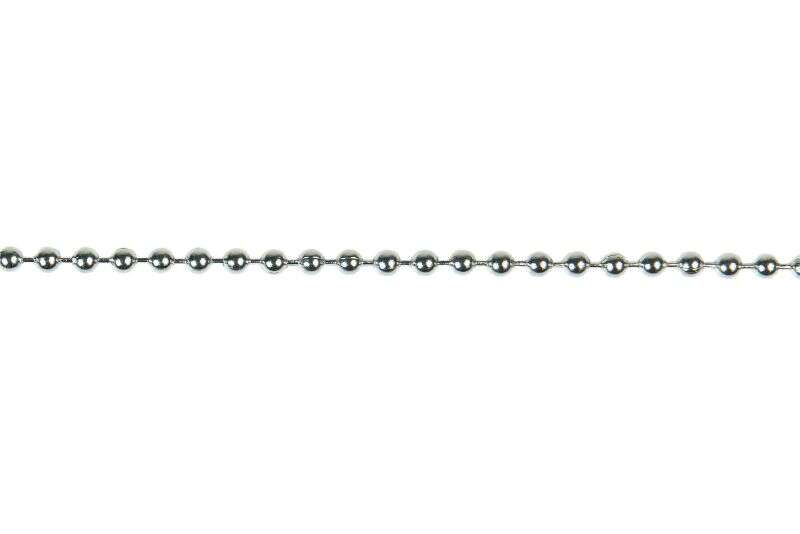Image du produit Cha&icirc;ne Perl&eacute;e Chrom&eacute;e - 5kg - 1002 - 3,6 mm (vendu au m&egrave;tre)
