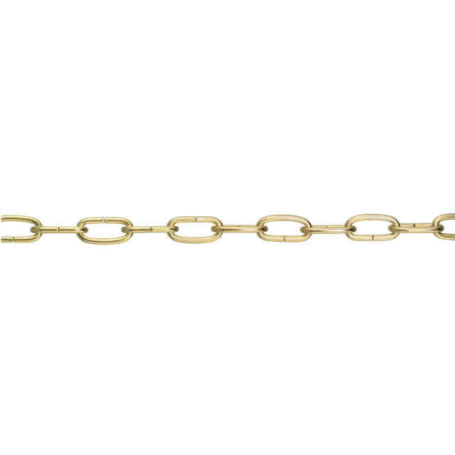 Image du produit Cha&icirc;nette Horloge Acier laitonn&eacute; 8 x 2,8 X 1,6 mm (vendu au m&egrave;tre)