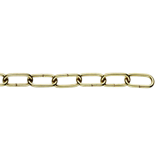 Image du produit Cha&icirc;ne D&eacute;co Laitonn&eacute;e - 19 x 9 x 2,2 mm (vendu au m&egrave;tre)