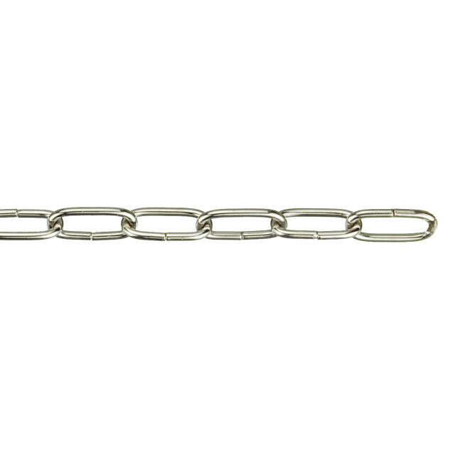 Image du produit Cha&icirc;ne D&eacute;co Nickel&eacute;e - 16 x 10 x 2 mm (vendu au m&egrave;tre)