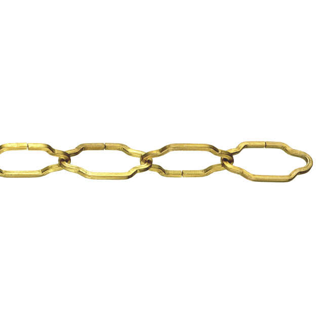 Image du produit Cha&icirc;ne D&eacute;co Laitonn&eacute;e - 29 x 14 x 2,2 mm (vendu au m&egrave;tre)