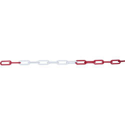 Image du produit Cha&icirc;ne PVC Rouge / Blanc 40 x 9 x 6mm (vendu au m&egrave;tre)