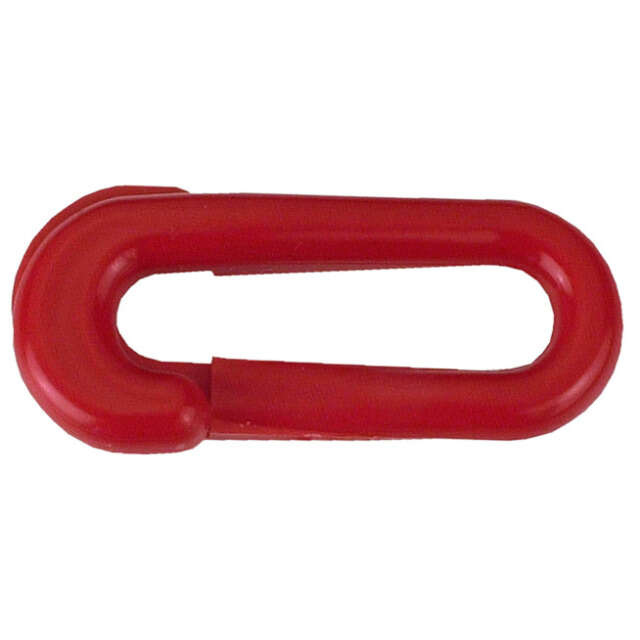 Image du produit Maillon de Suret&eacute; - PVC Rouge - 6 x 40 mm (4 pi&egrave;ces)