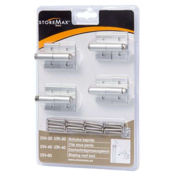 Image du produit Storemax - Clips inclinables - (4 pi&egrave;ces)