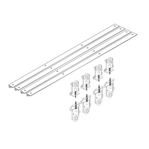Image du produit SLIKTO Syst Coulissant  Alu 2m50 KITPI060/2/250