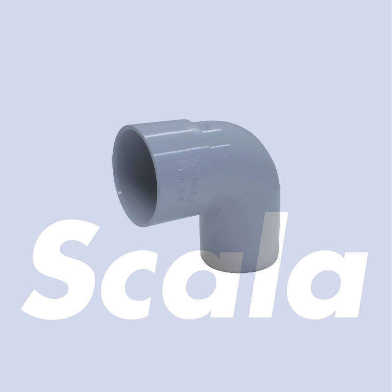 Image du produit Scala - Coude Pluvial pour Goutti&egrave;re 50 mm / 87&deg;- Gris Clair