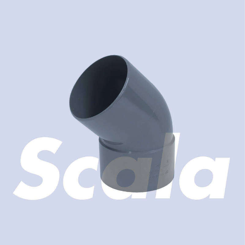 Image du produit Scala - Coude Pluvial pour Goutti&egrave;re 80 mm / 45&deg;- Gris Fonc&eacute;