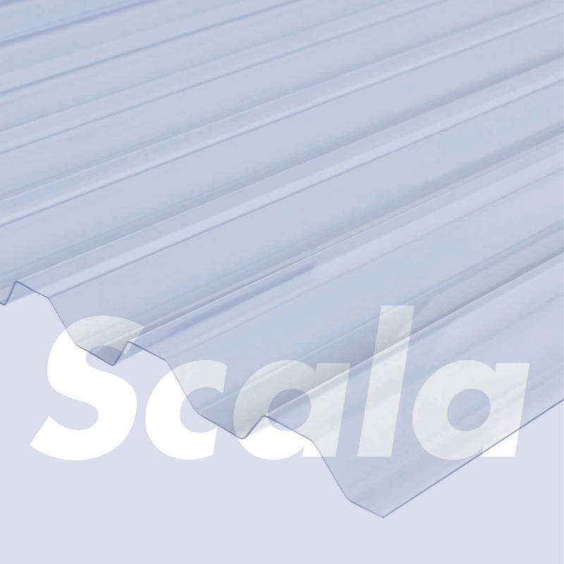 Image du produit Scala - Plaque Ondul&eacute;e PVC anti-UV Greca - Crystal - 76/18