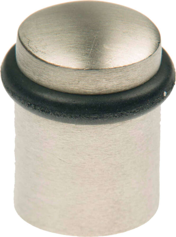 Image du produit Arr&ecirc;t de Porte - Nickel mat - &Oslash; 28 mm x 39 mm (Haut.)