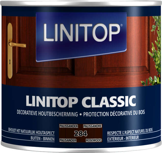 Image du produit Linitop&reg; Classic - Protection D&eacute;corative du Bois - (284) Palissandre 0,5 L & 1 L