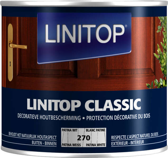 Image du produit Linitop&reg; Classic - Protection D&eacute;corative du Bois - (270) Blanc Patine - 0.5 & 1 L