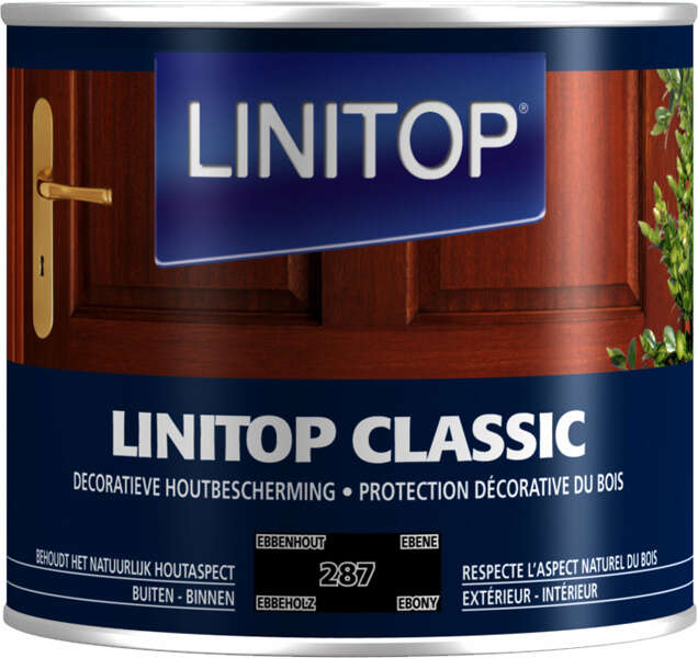 Image du produit Linitop&reg; Classic - Protection D&eacute;corative du Bois - (287) Ebene 0,5 L & 1 L