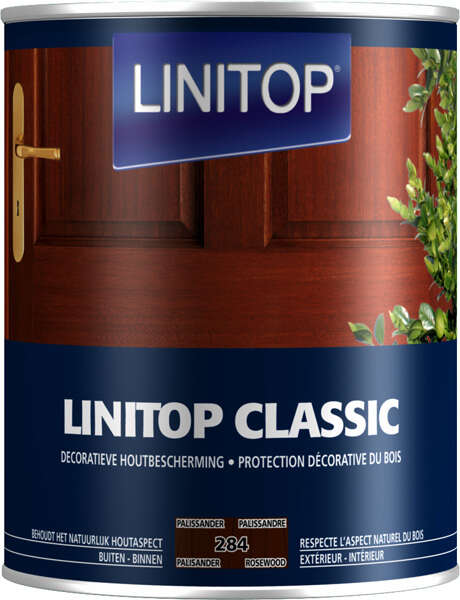 Image du produit Linitop&reg; Classic - Protection D&eacute;corative du Bois - (284) Palissandre 0,5 L & 1 L