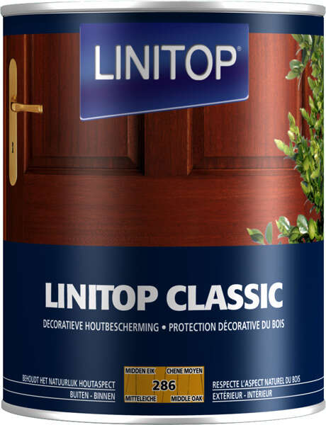 Image du produit Linitop&reg; Classic - Protection D&eacute;corative du Bois - (286) Ch&ecirc;ne Moyen 0,5 L & 1L
