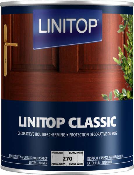 Image du produit Linitop&reg; Classic - Protection D&eacute;corative du Bois - (270) Blanc Patine - 0.5 & 1 L
