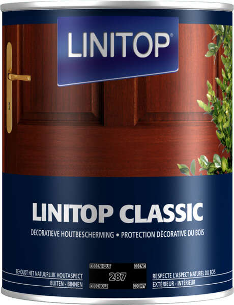 Image du produit Linitop&reg; Classic - Protection D&eacute;corative du Bois - (287) Ebene 0,5 L & 1 L