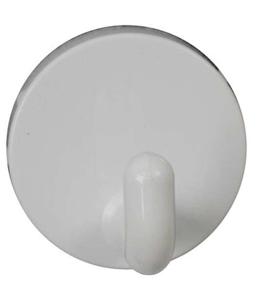 Image du produit Crochet &agrave; Suspendre (Portemanteau) - Plastique - Blanc - &Oslash; 50 mm