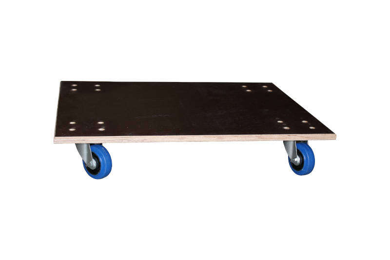Image du produit Plateau de Transport - Multiplex - Roues Caoutchouc - 600 x 800 mm - Charge 500 Kg