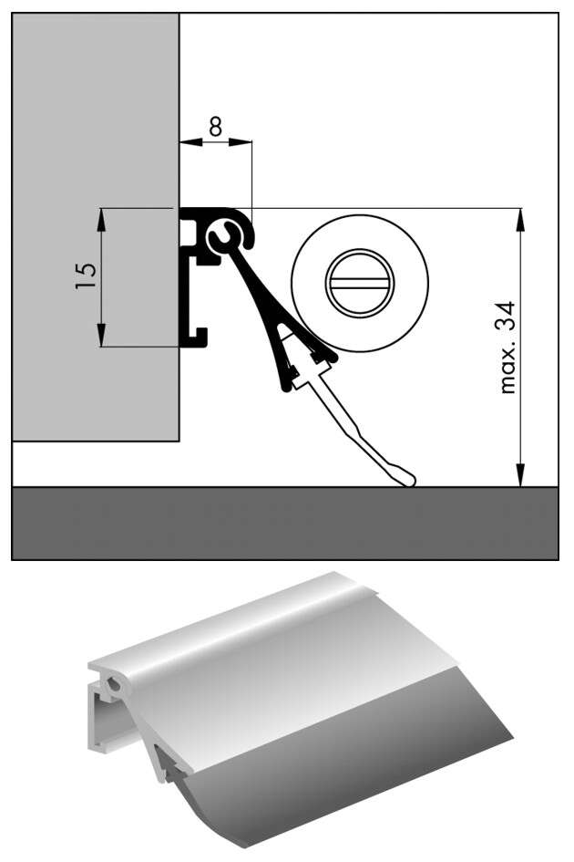 Image du produit Ellen - Bas de porte automatique - 103 cm