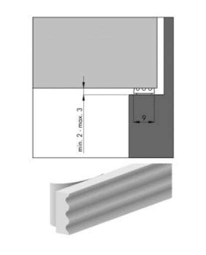 Image du produit Ellen - Joint d'Air K - Blanc - 9 x 3 mm - 7,5 m