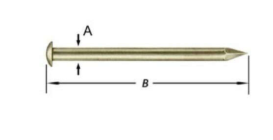 Image du produit Ellen - Clous nickel&eacute;s - 1,6 x 25 mm (55 pi&egrave;ces)