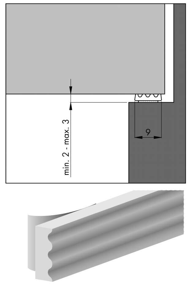 Image du produit Ellen - Joint d'Isolation Adh&eacute;sif S - Noir - 9 x 3mm - 7,5 m