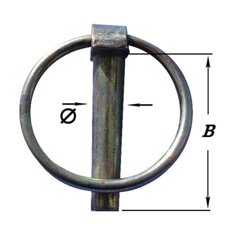 Image du produit Goupilles &agrave; Anneau - Bichromat&eacute; - &Oslash; 6 &agrave; 10 mm (2 pi&egrave;ces)
