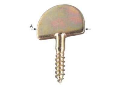 Image du produit But&eacute;e pour volet battant - Mod&egrave;le &agrave; visser - Galvanis&eacute; - 32 mm