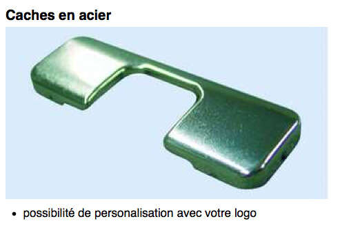 Image du produit Cache Acier pour Charni&egrave;re Salice Epaisseur 4mm