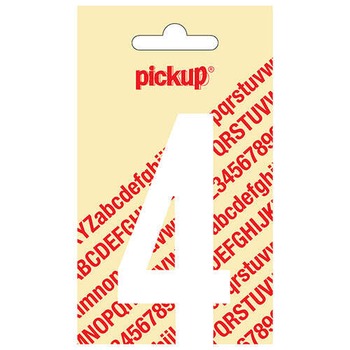 Image du produit CHIFFRE ADHESIF NOBEL BLANC 4 90mm