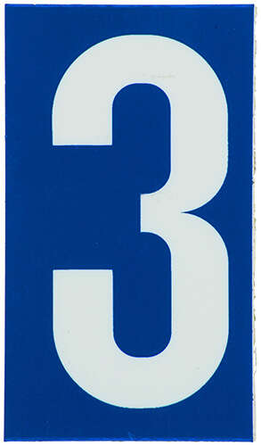 Image du produit CHIFFRE ADHESIF NOBEL BLEU+BLANC 3 60mm