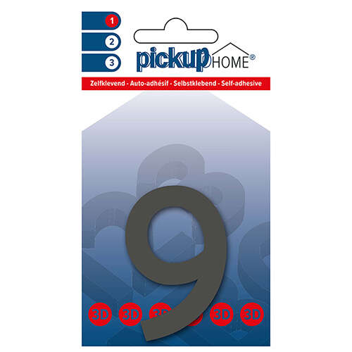 Image du produit CHIFFRE ADHESIF 3D RIO GRIS 9 60mm
