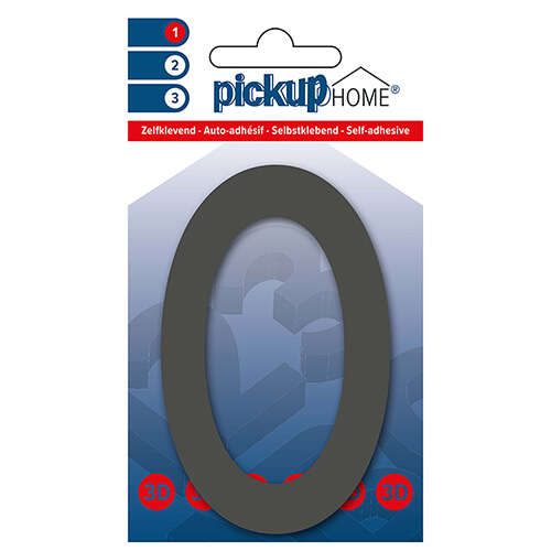 Image du produit CHIFFRE ADHESIF 3D RIO GRIS 0 100mm