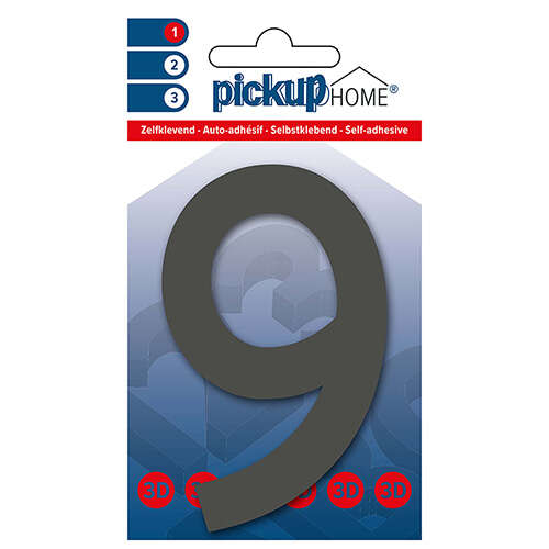 Image du produit CHIFFRE ADHESIF 3D RIO GRIS 9 100mm
