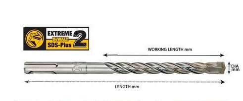 Image du produit Dewalt SDS-Plus 8x200x260mm. - DT9531-QZ
